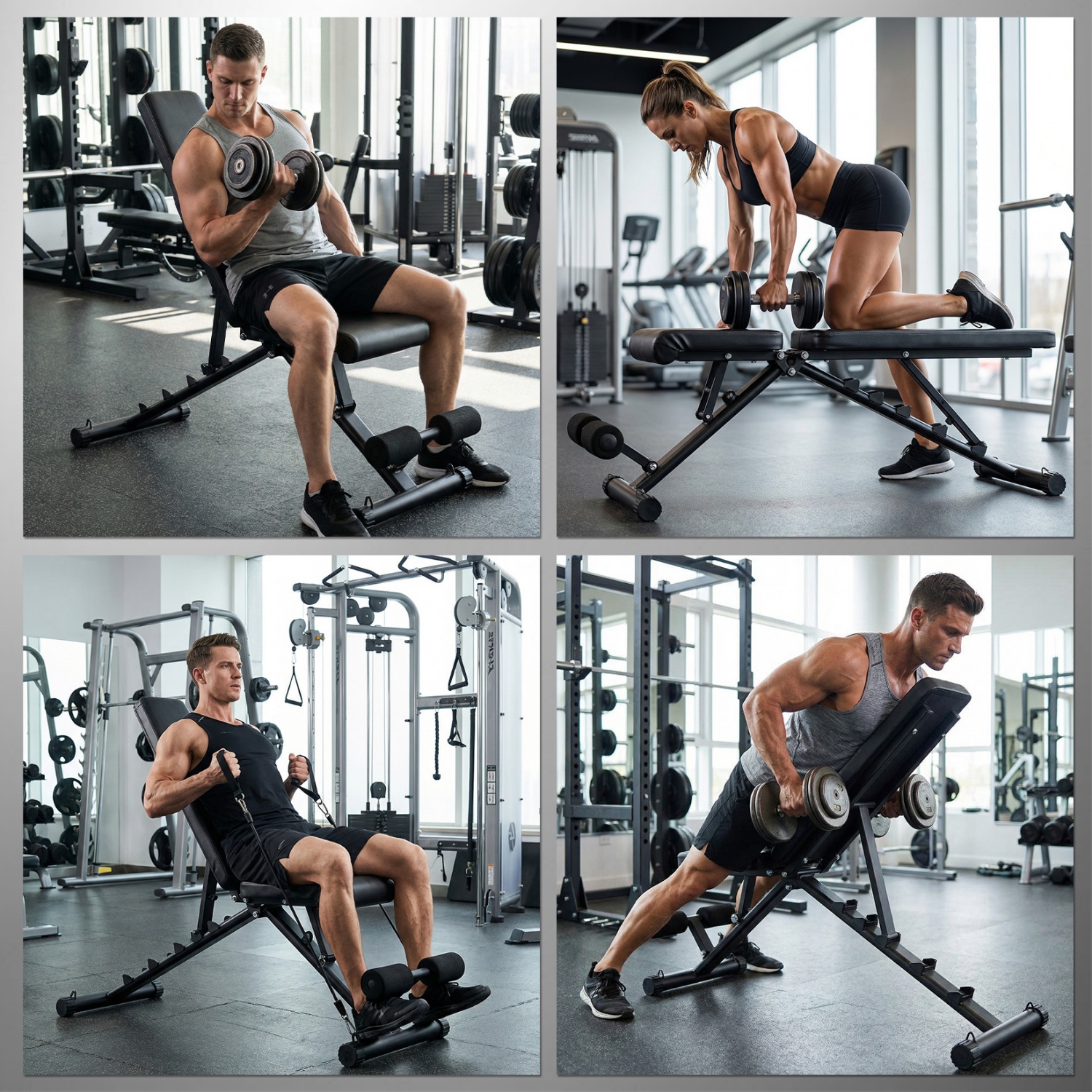 Home Gym Weight Bench - Foldable Weight Bench for Home Gym,