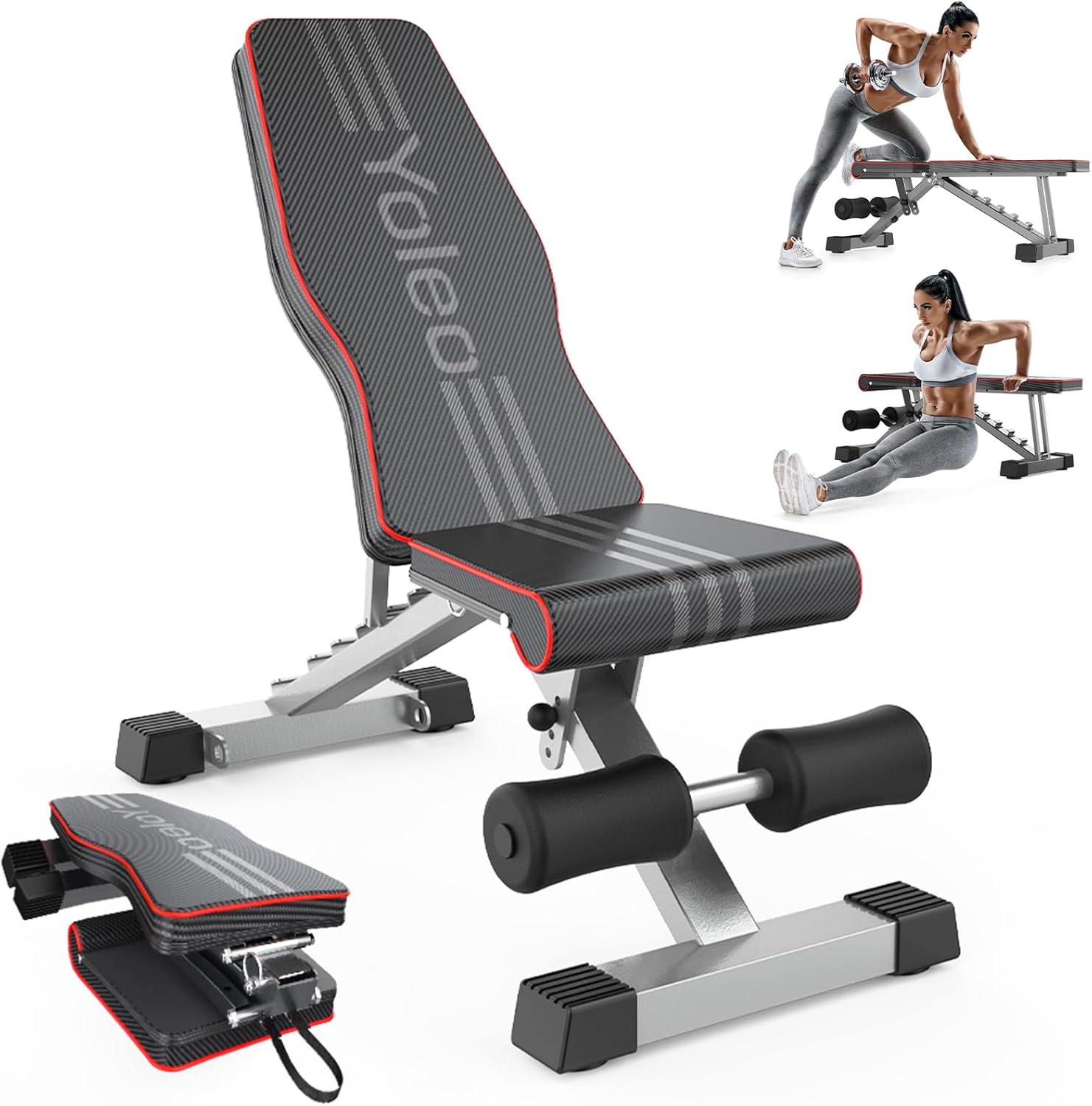 Adjustable Weight Bench for Fu - Home Gym Weight Bench บทวิจารณ์และราคา