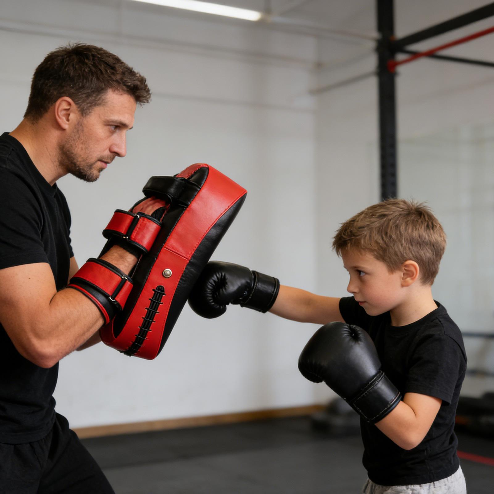 PU Leather Boxing Pads Curved  - Home Gym Trainer บทวิจารณ์และราคา