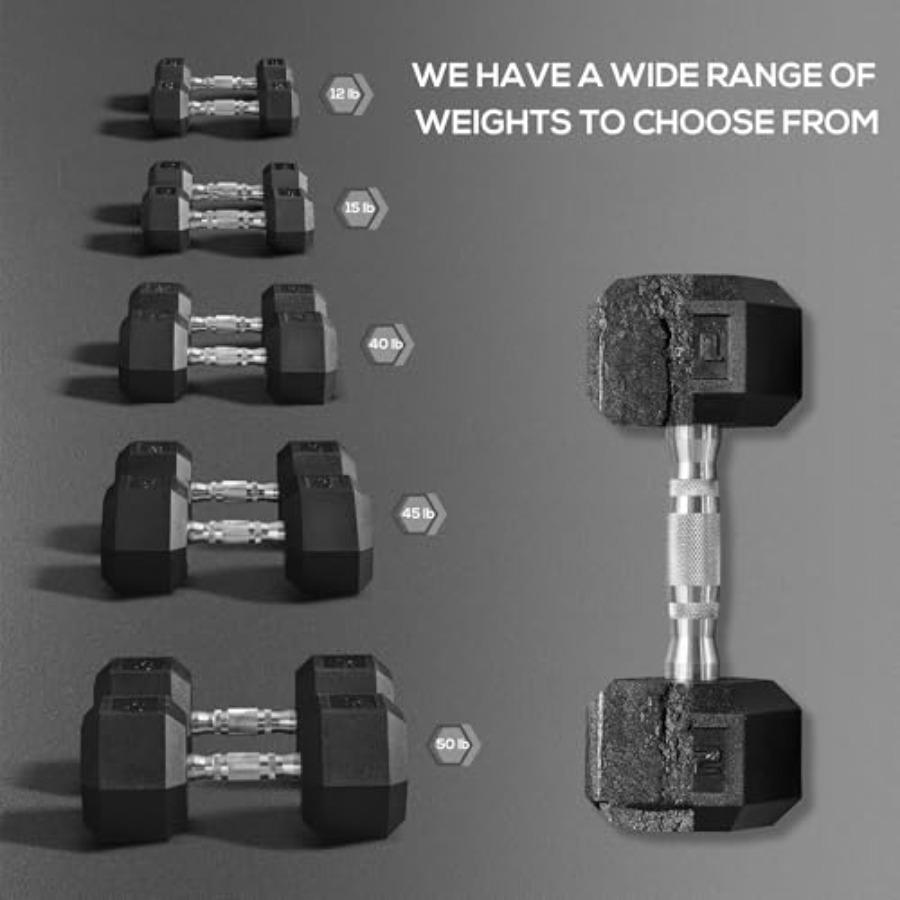 40lbs/45lbs/50lbs Rubber Dumbb - Home Gym Weight Bench บทวิจารณ์และราคา