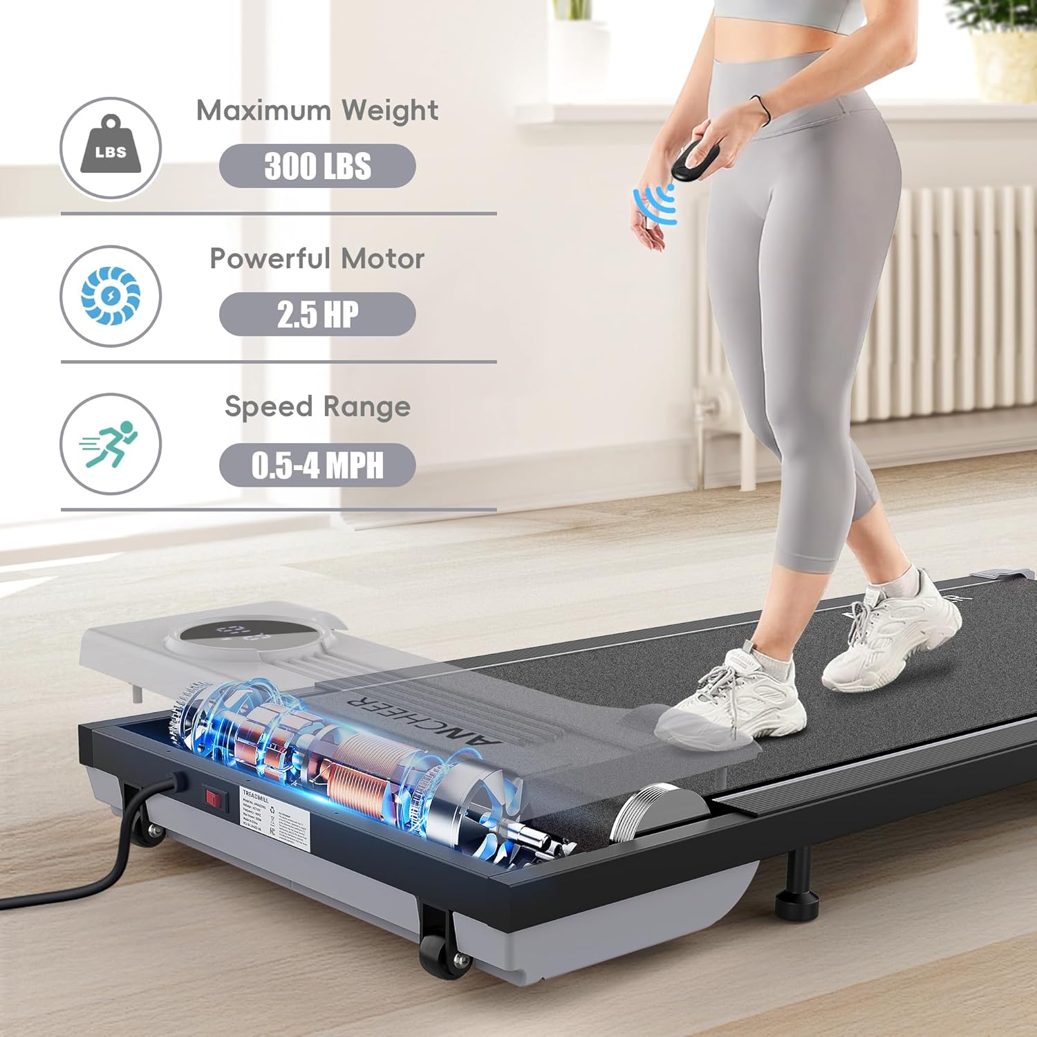 Compact 2-in-1 Under Desk Trea - Home Gym Under $300 บทวิจารณ์และราคา