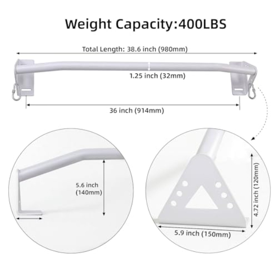 Wall Mounted Pull Up Bar Doorw - Chin Up Doorframe บทวิจารณ์และราคา