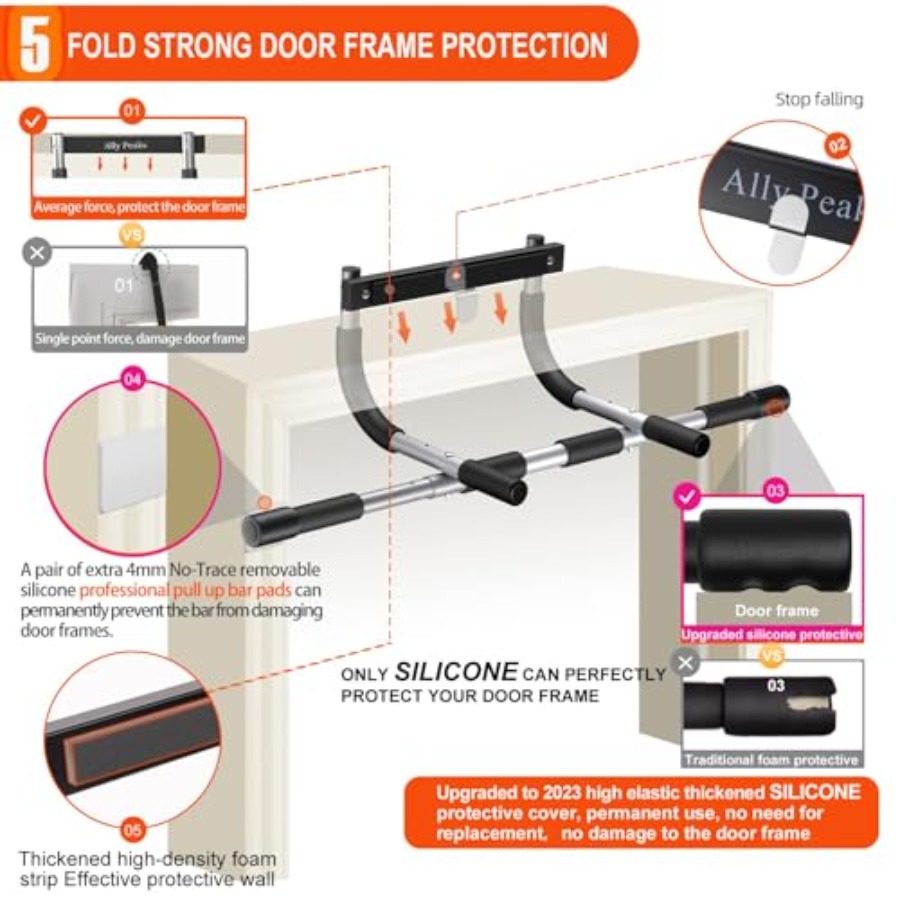Pull Up Bar for Doorway, Multi - Chin Up Doorframe บทวิจารณ์และราคา