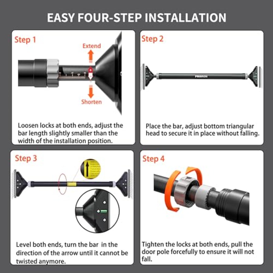 Door Pull Up Bar Doorway Frame - Chin Up Doorframe บทวิจารณ์และราคา