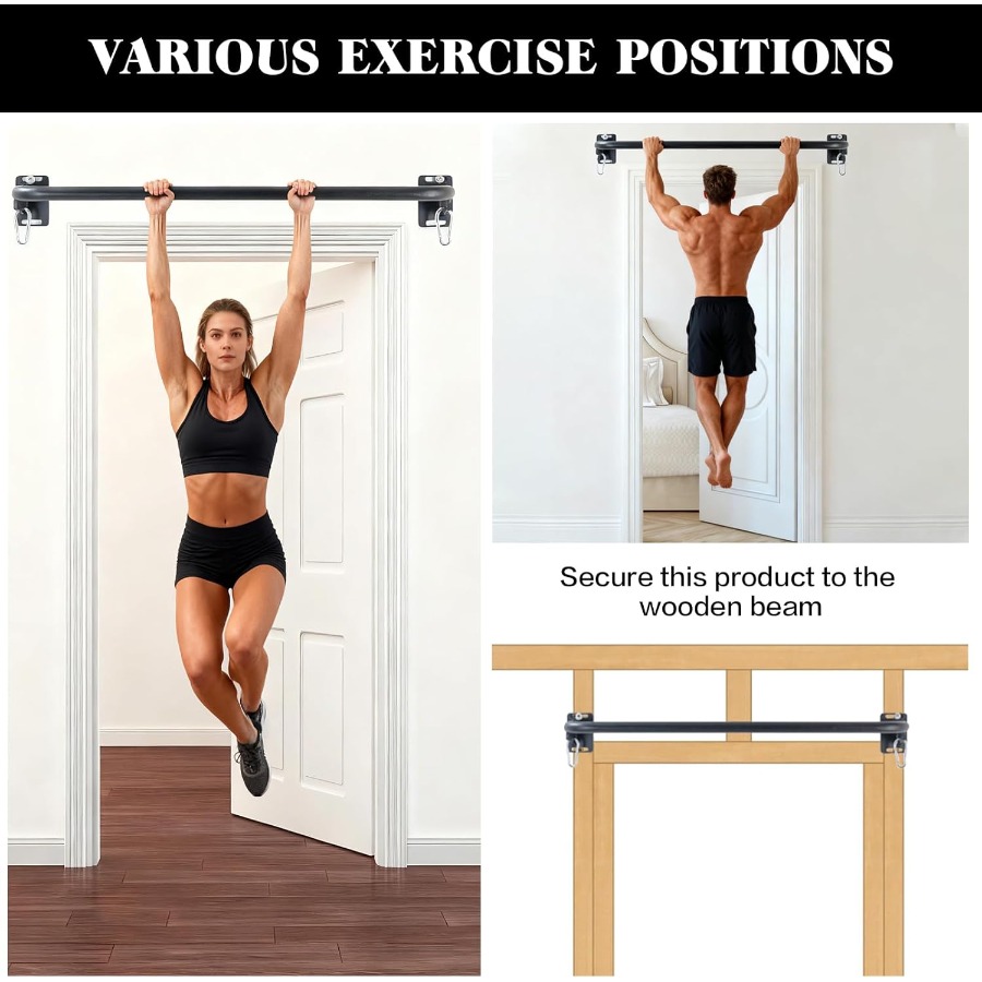 Wall Mounted Pull Up Bar, Door - Chin Up Doorframe บทวิจารณ์และราคา