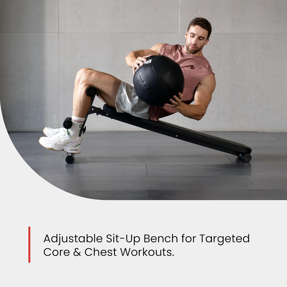 Adjustable Sit Up Bench & Decl - Home Gym Weight Bench บทวิจารณ์และราคา