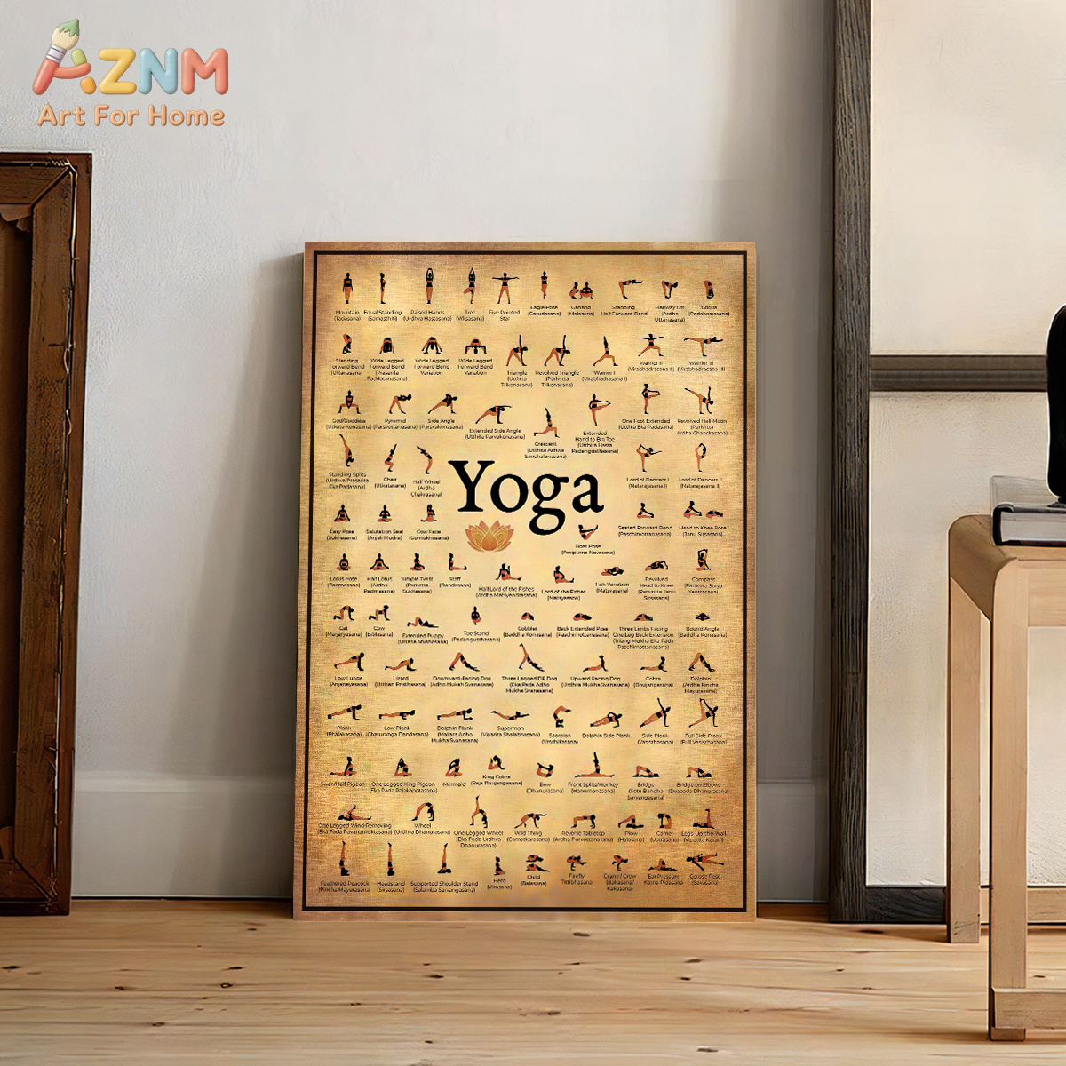 AZNM Unframed Canvas Print Yog - Home Gym Routine บทวิจารณ์และราคา