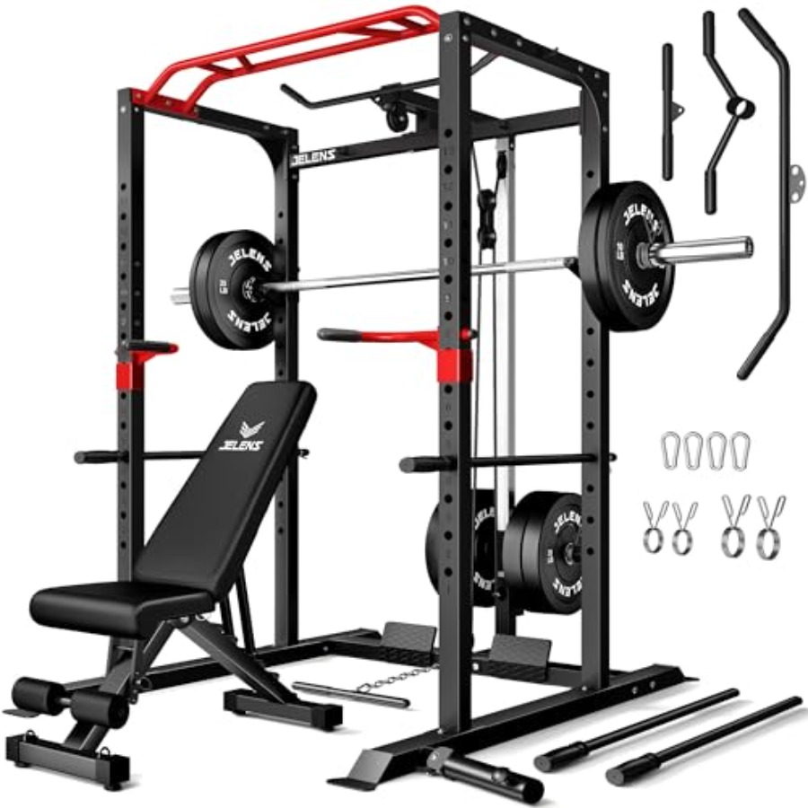 Home gym power cage: steel, bl - Home Gym Multifunctional บทวิจารณ์และราคา