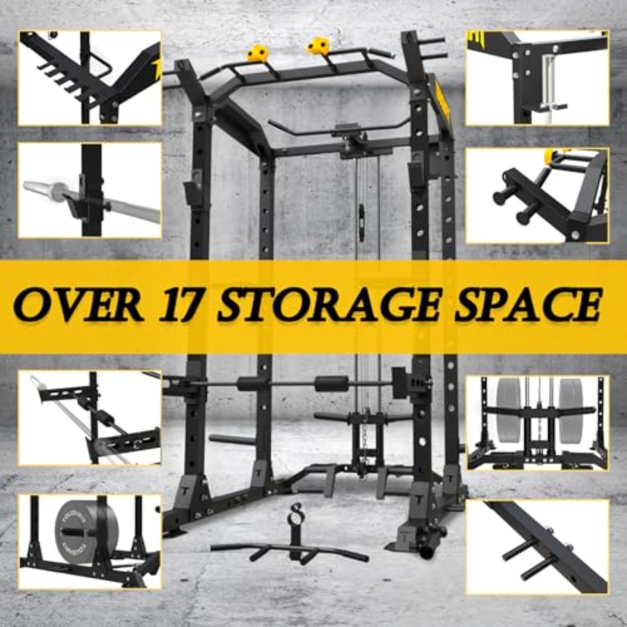 2024 Upgraded T2 Power Cage Mu - Home Gym Multifunctional บทวิจารณ์และราคา