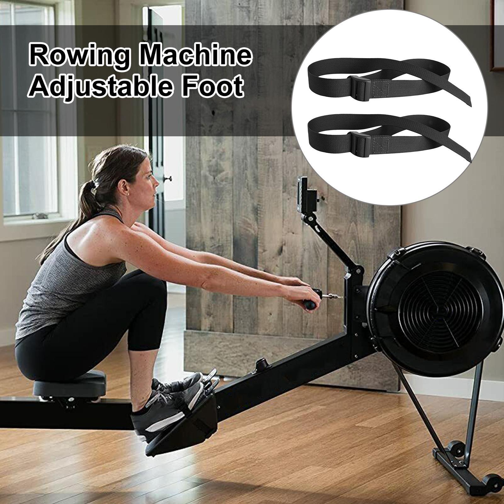 2Pcs Rowing Machine Feet Strap - Home Gym Installation บทวิจารณ์และราคา