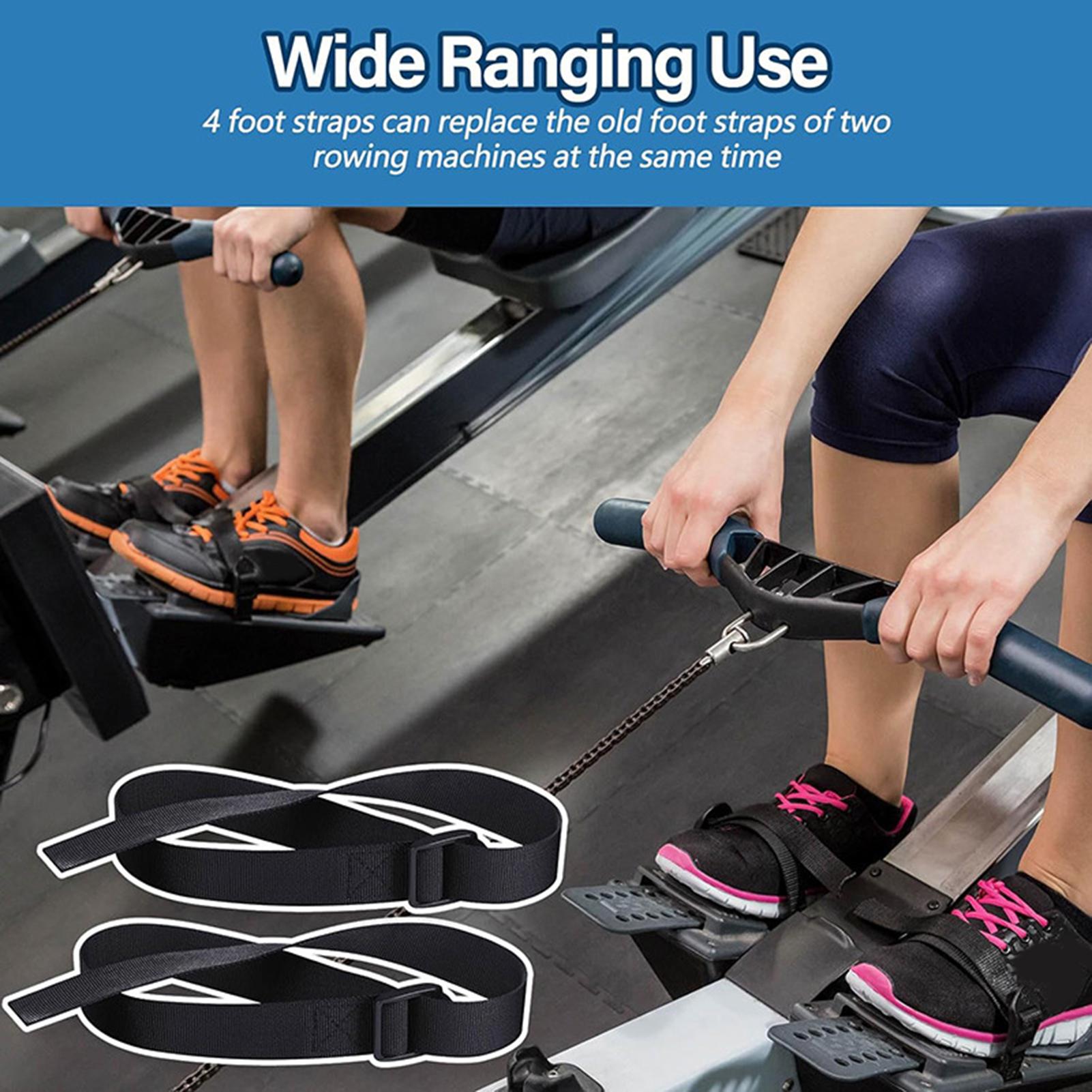 2Pcs Rowing Machine Feet Strap - Home Gym Installation บทวิจารณ์และราคา