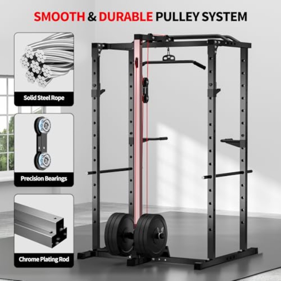 Home gym power rack with LAT p - Home Gym Multifunctional บทวิจารณ์และราคา