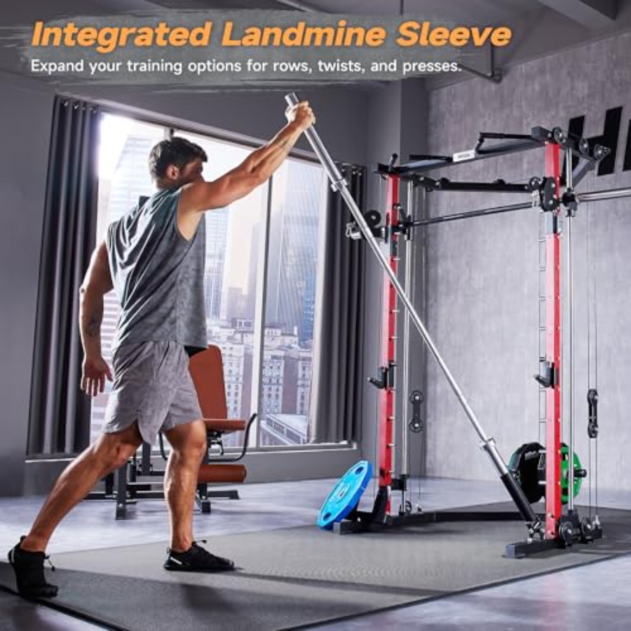 All-in-One Power Cage with Pul - Home Gym All In One บทวิจารณ์และราคา