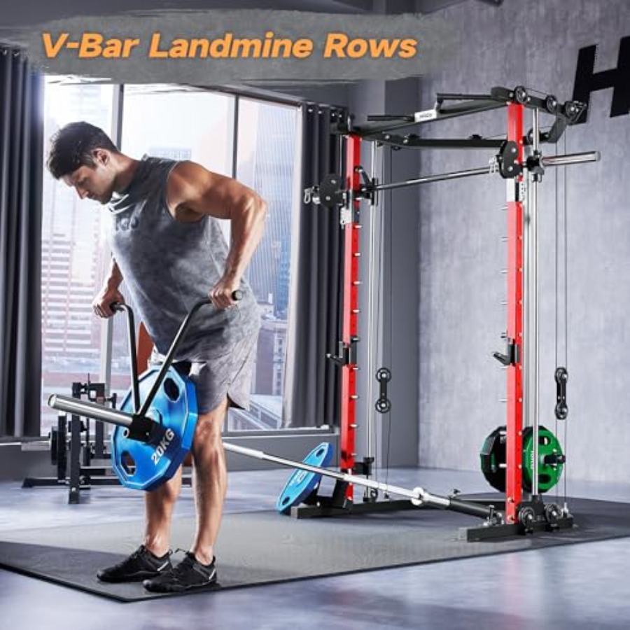 All-in-One Power Cage with Pul - Home Gym All In One บทวิจารณ์และราคา