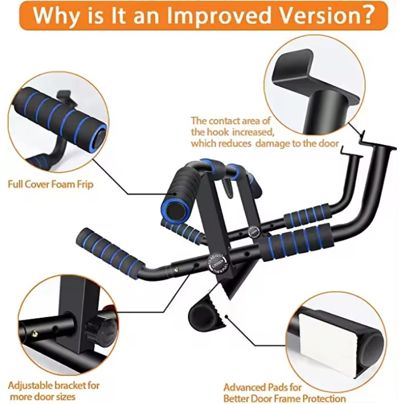 No-Drill Doorway Pull up Bar E - Home Gym Installation บทวิจารณ์และราคา