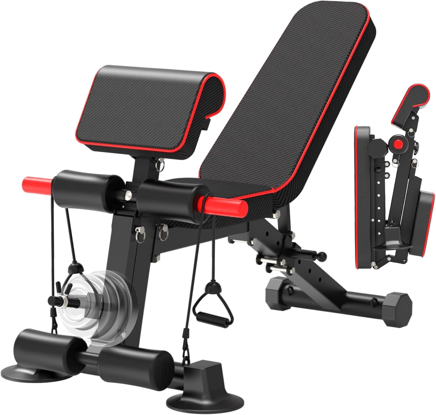 Adjustable Weight Bench 1050lb - Home Gym Weight Bench บทวิจารณ์และราคา