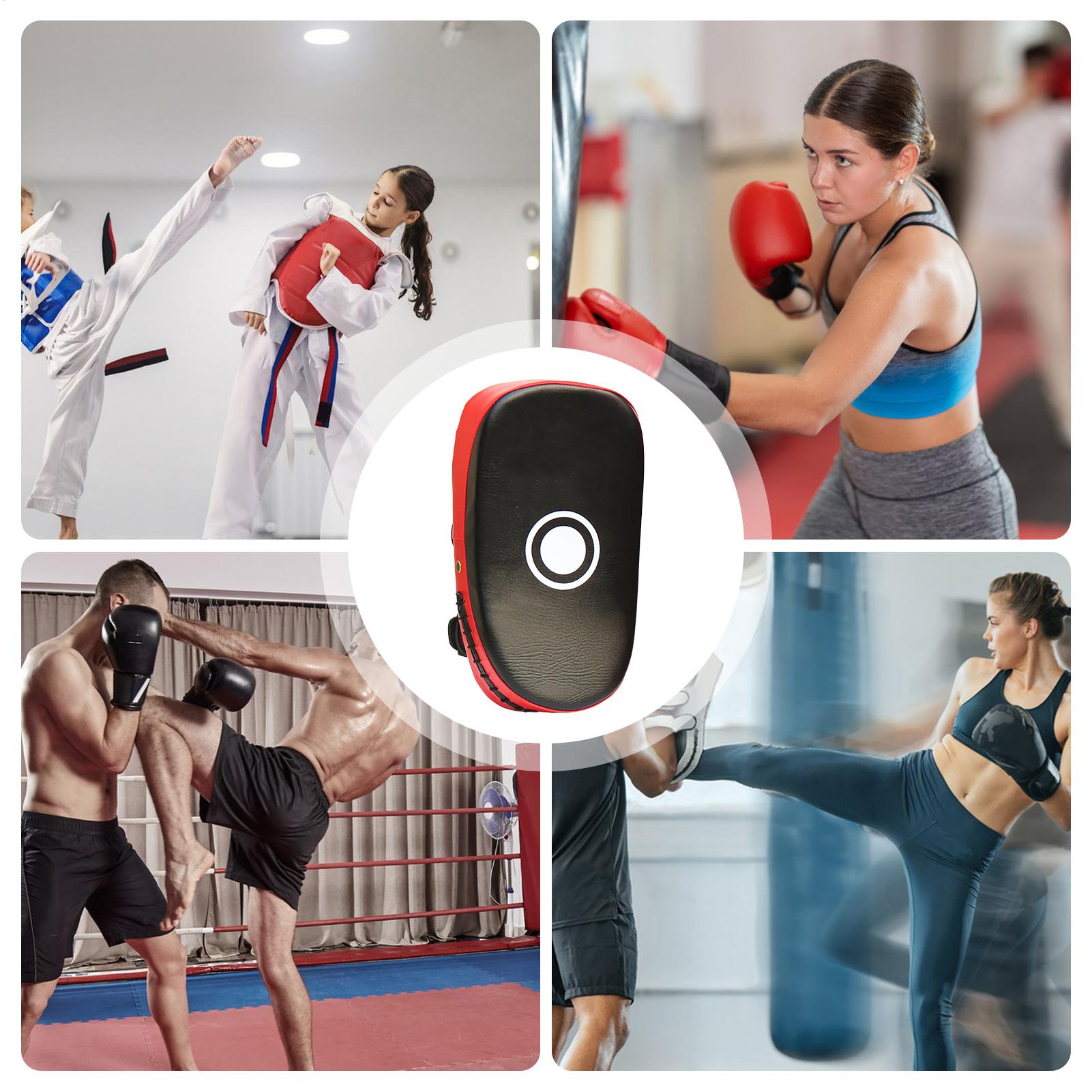 Boxing Pads PU Leather Curved  - Home Gym Trainer บทวิจารณ์และราคา