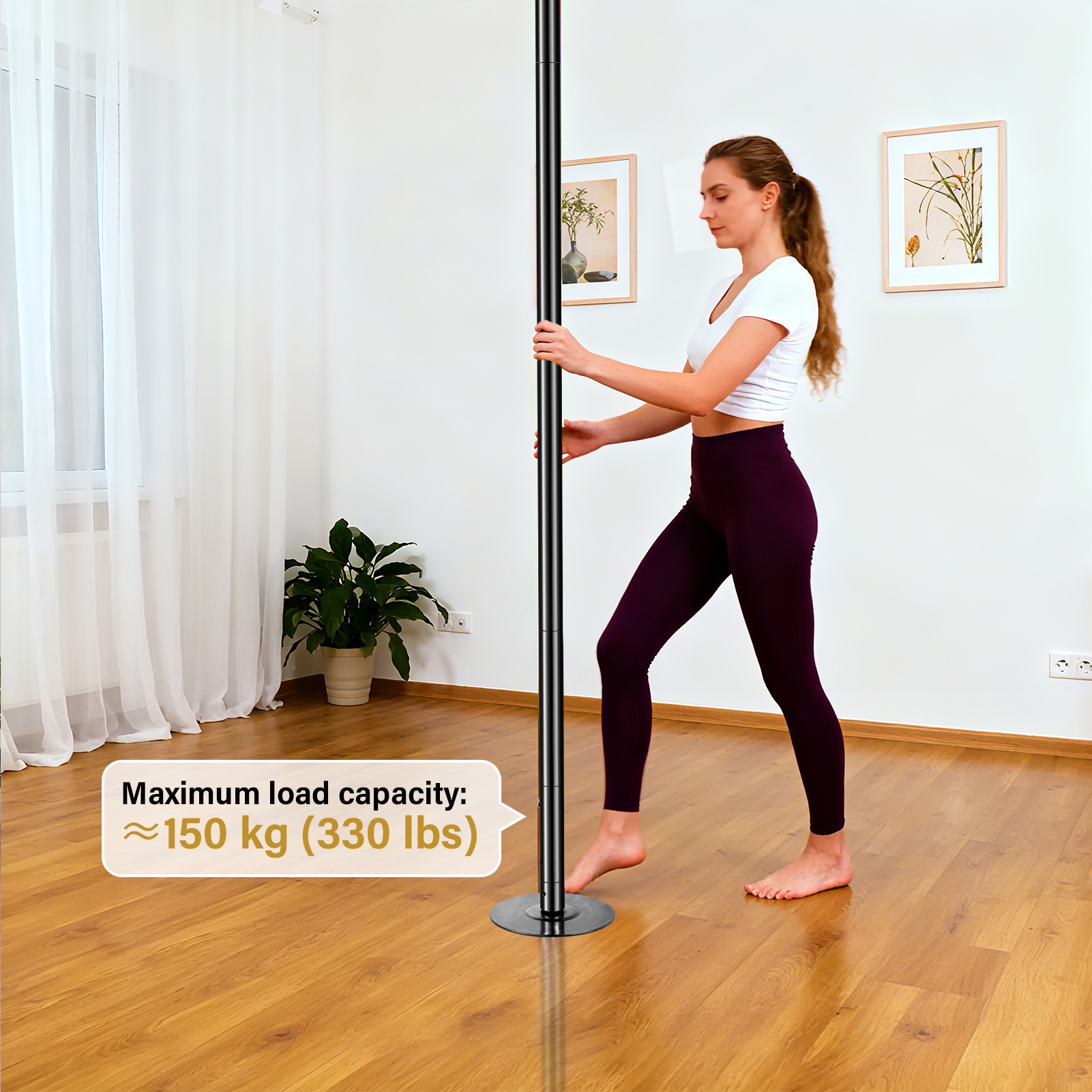 Heavy Duty 45mm Dance Pole for - Home Gym Installation บทวิจารณ์และราคา