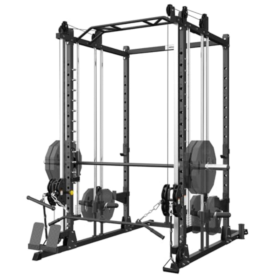 All-in-One Power Rack with Smi - Home Gym All In One บทวิจารณ์และราคา