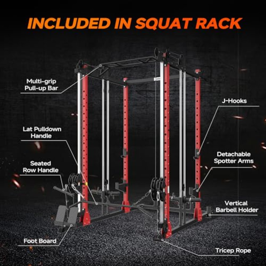All-in-One Power Rack with Smi - Home Gym All In One บทวิจารณ์และราคา