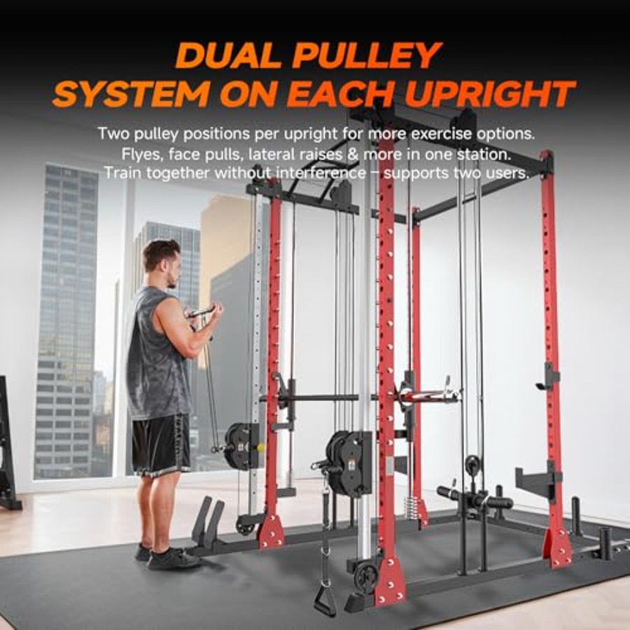 All-in-One Power Rack with Smi - Home Gym All In One บทวิจารณ์และราคา