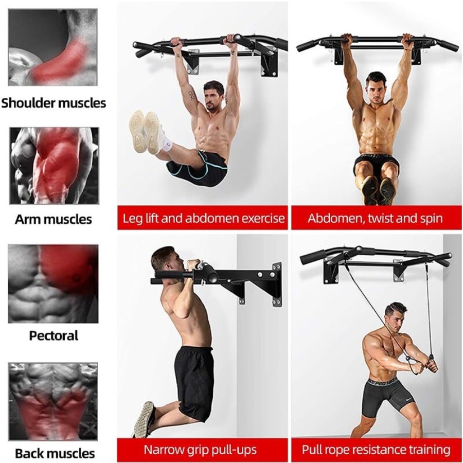 Wall Mounted Pull Up Bar Drill - Home Gym Installation บทวิจารณ์และราคา