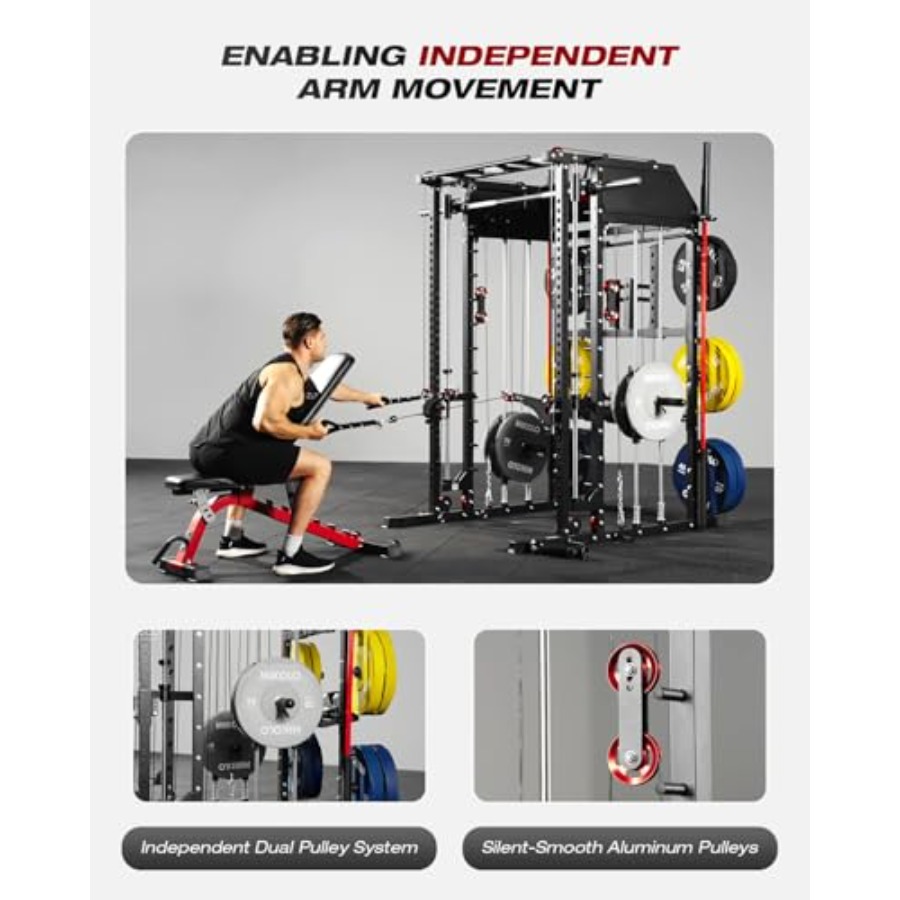 Home gym Smith machine: steel, - Home Gym Multifunctional บทวิจารณ์และราคา