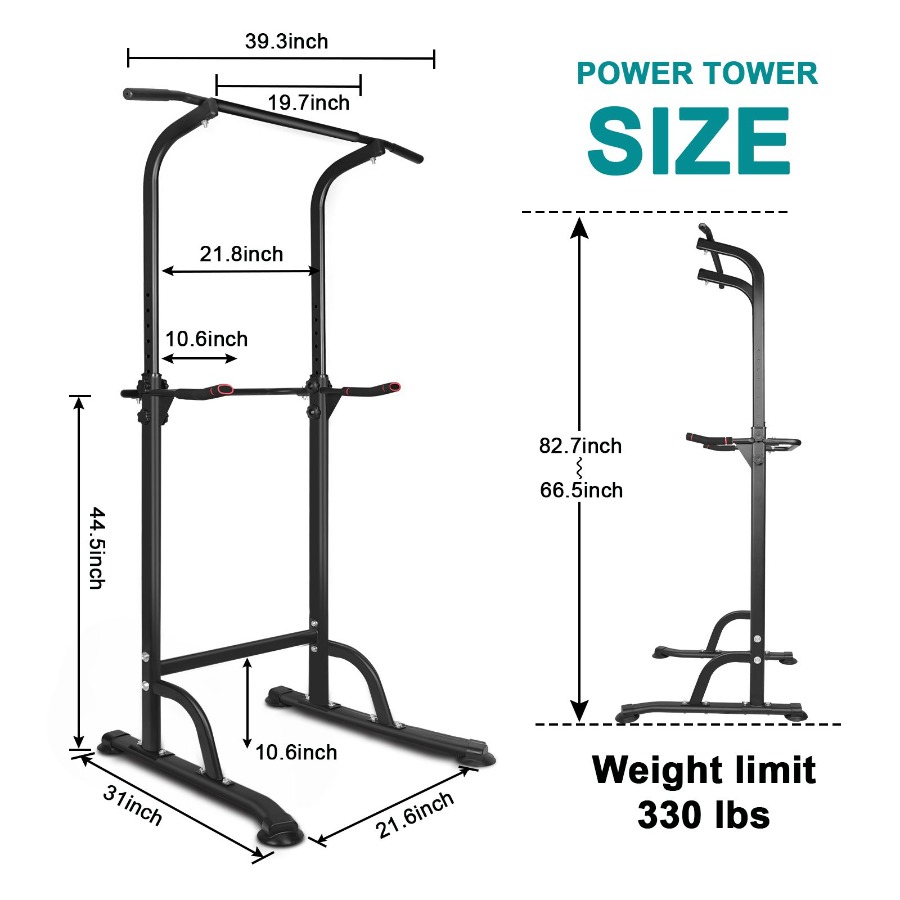 Power Tower Workout Dip Statio - Home Gym Multifunctional บทวิจารณ์และราคา