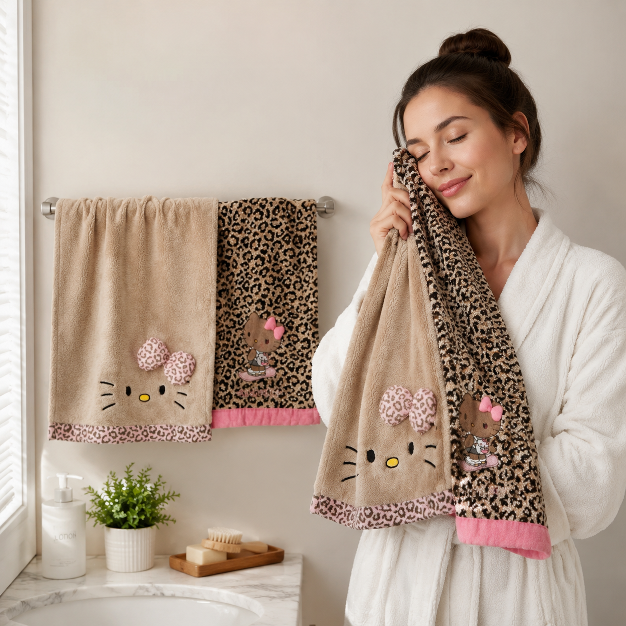 Sanrio Hello Kitty Towel Coral - Home Gym Japan บทวิจารณ์และราคา