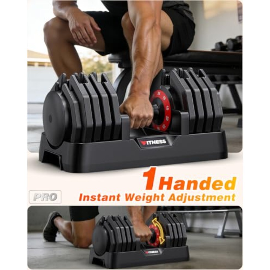 Adjustable Dumbbells Set of 2, - Home Gym Weight Bench บทวิจารณ์และราคา