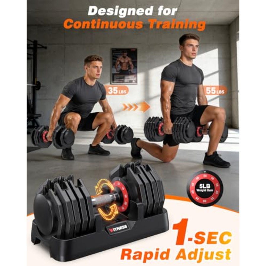 Adjustable Dumbbells Set of 2, - Home Gym Weight Bench บทวิจารณ์และราคา