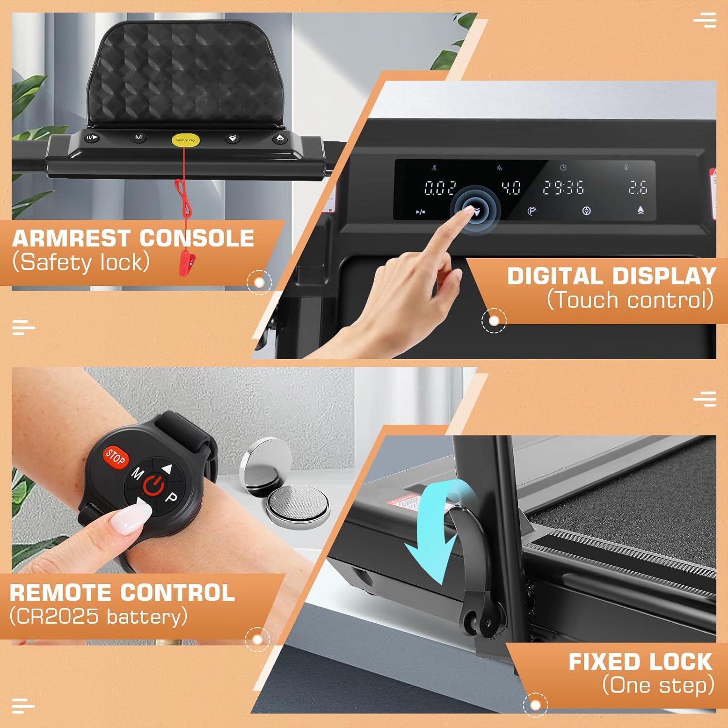 4 in 1 Under Desk Treadmill wi - Home Gym Under $300 บทวิจารณ์และราคา