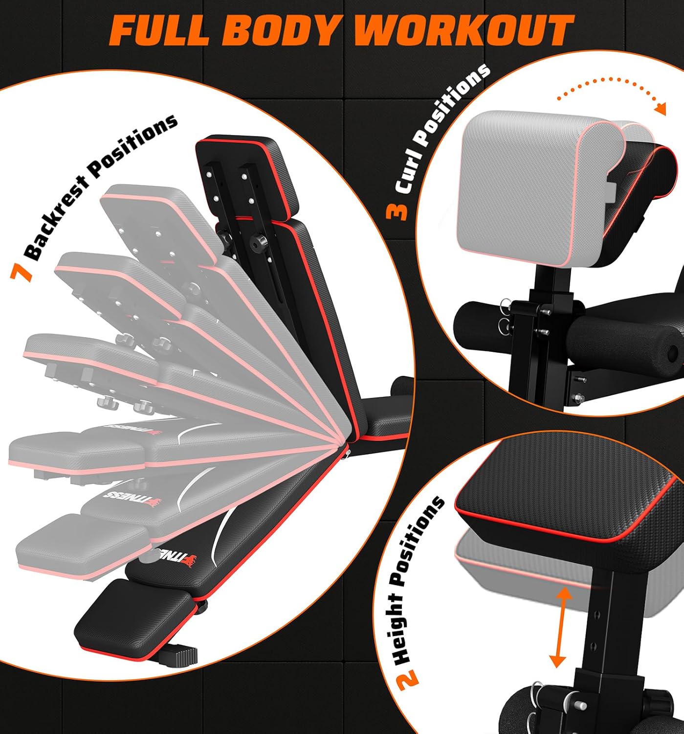 Home Gym Foldable Weight Bench - Home Gym Weight Bench บทวิจารณ์และราคา