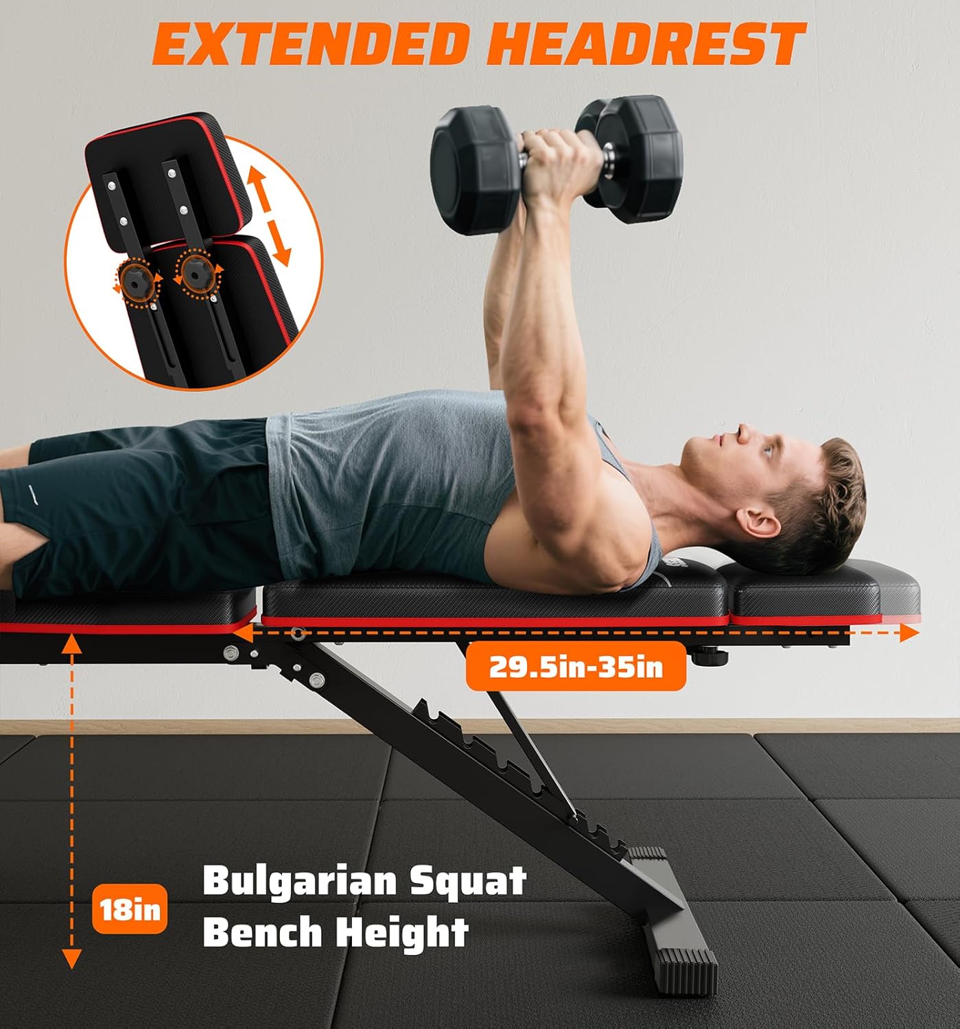Home Gym Foldable Weight Bench - Home Gym Weight Bench บทวิจารณ์และราคา