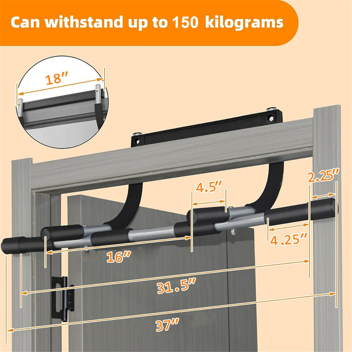Lo-ok Wall Mounted Pull Up Bar - Chin Up Doorframe บทวิจารณ์และราคา