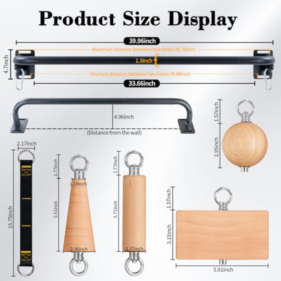 Wall Mounted Pull Up Bar for H - Chin Up Doorframe บทวิจารณ์และราคา