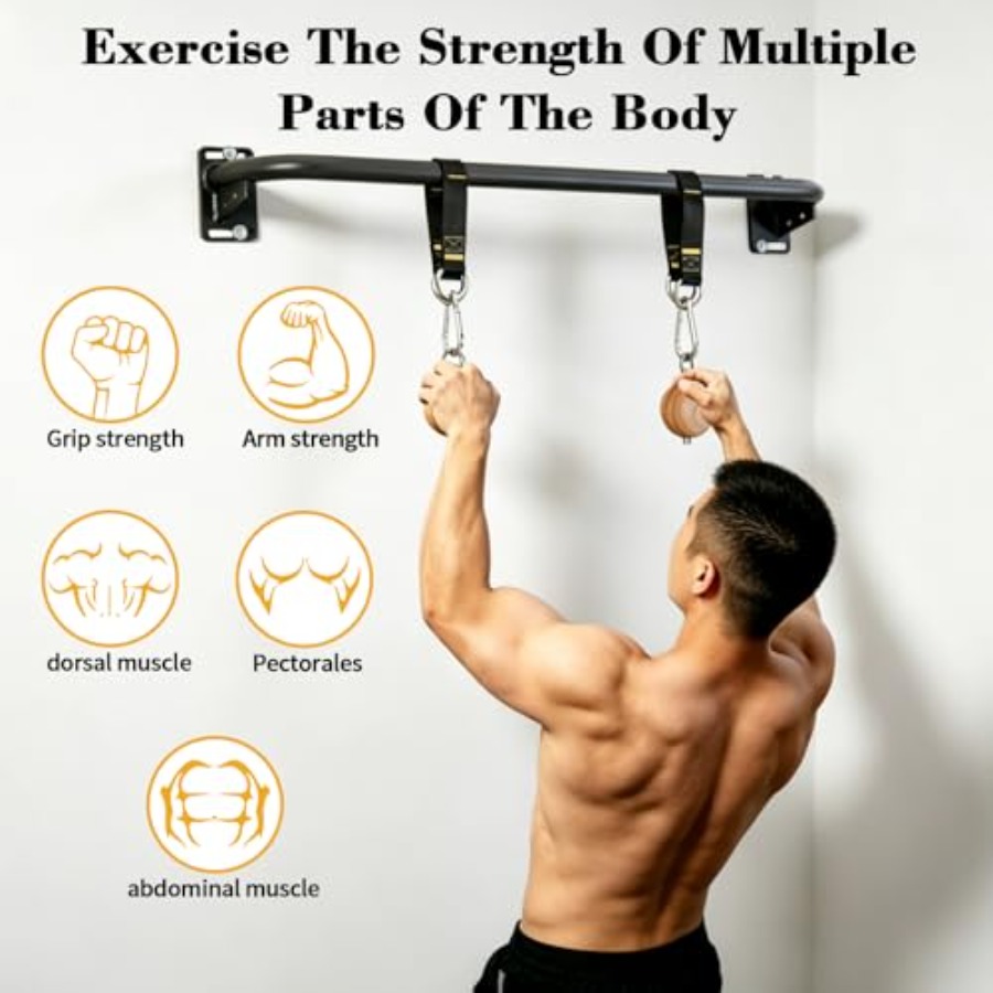 Wall Mounted Pull Up Bar for H - Chin Up Doorframe บทวิจารณ์และราคา