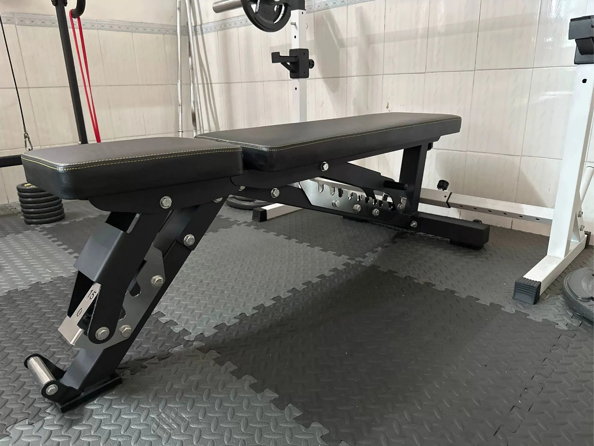 Adjustable Dumbbell Foldable B - Home Gym Weight Bench บทวิจารณ์และราคา